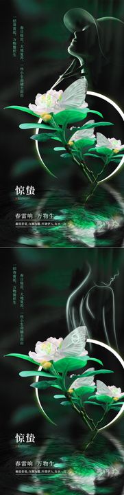 医美芒种节气创意海报