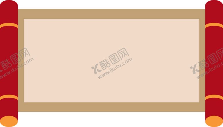 编号：24876309140313596104【酷图网】源文件下载-画轴古典卷轴传统画卷