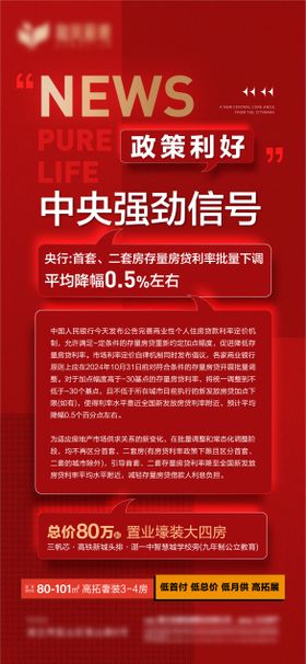 公积金政策利好海报