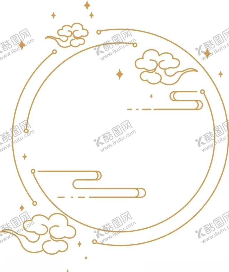 编号：95453405091752115987【酷图网】源文件下载-中国风祥云边框