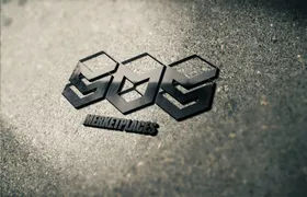 logo样机烫金覆膜盖印压痕