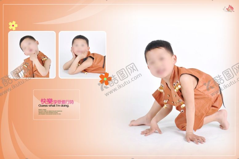 编号：55329905130030524819【酷图网】源文件下载-儿童宝宝生日照相册PSD模板