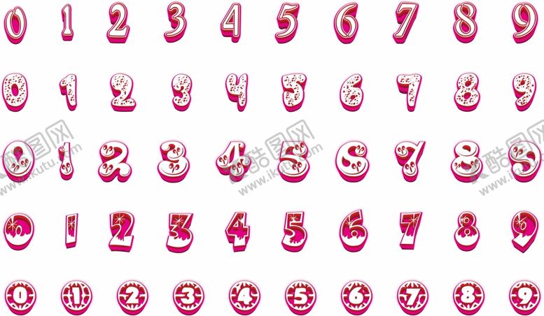 编号：23329202090944313414【酷图网】源文件下载-数字艺术字