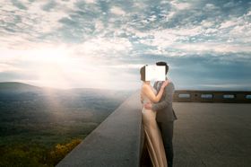 婚纱照天空素材天空设计矢