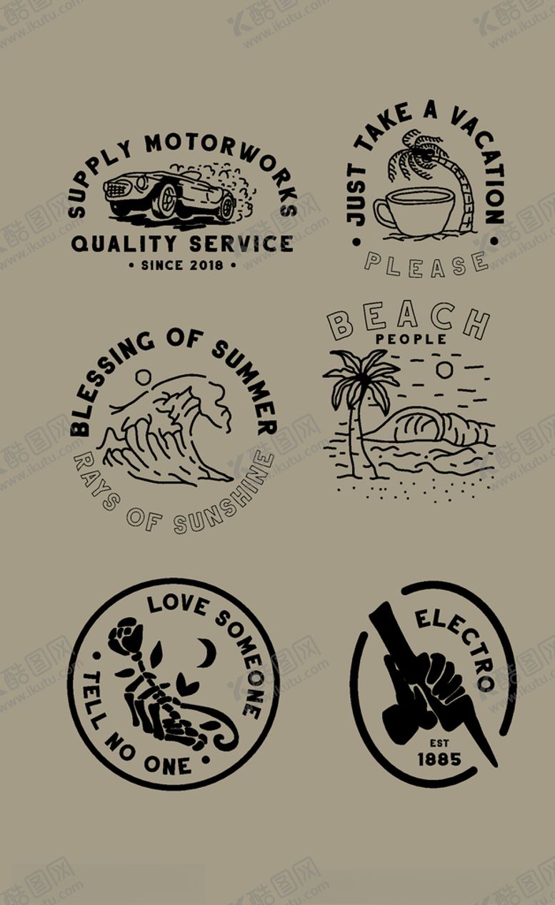 编号：28714409150144036624【酷图网】源文件下载-简易线性logo