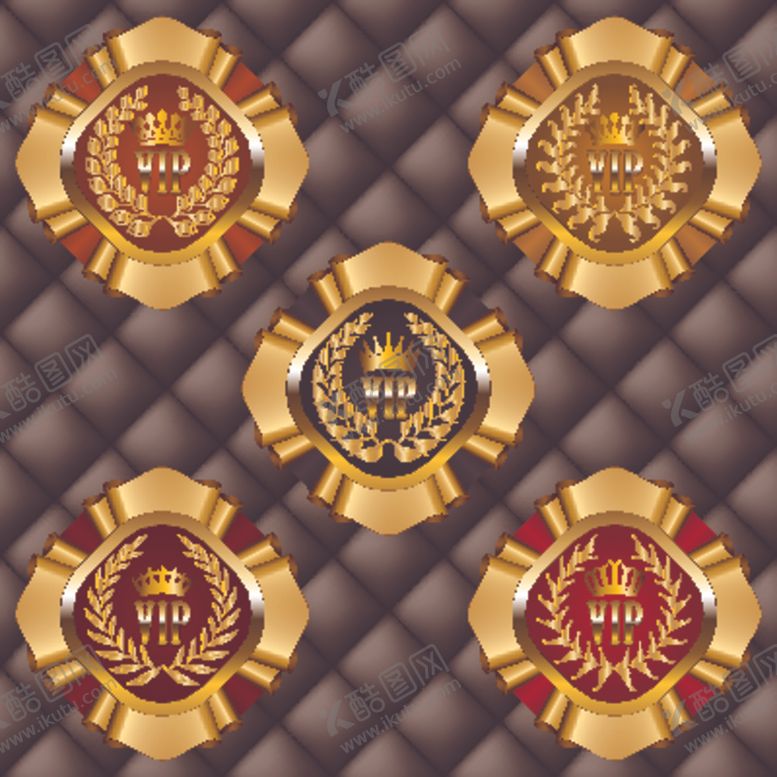 编号：44372411010507164996【酷图网】源文件下载-VIP徽标合集