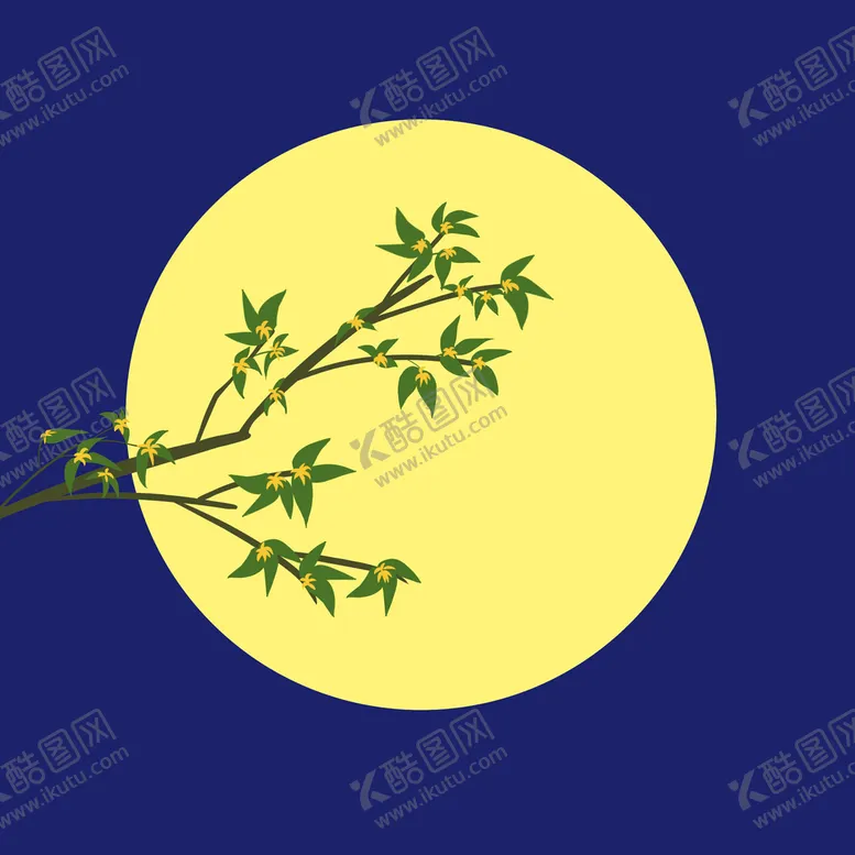 编号：39855210151135067509【酷图网】源文件下载- 桂树下赏月