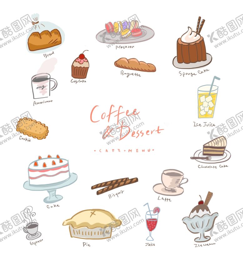 编号：20221510280921187182【酷图网】源文件下载-手绘餐饮美食