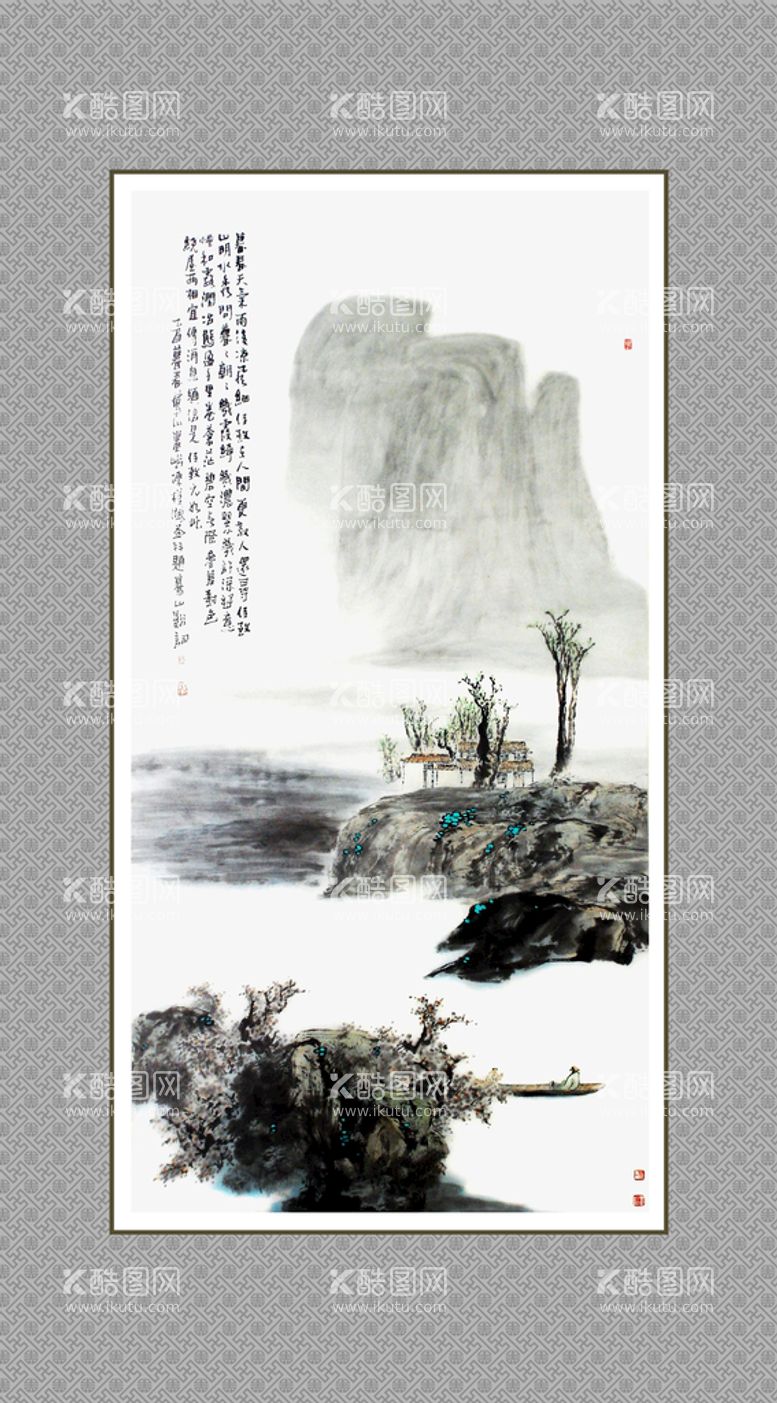 编号：68843111120918465310【酷图网】源文件下载-山水画背景