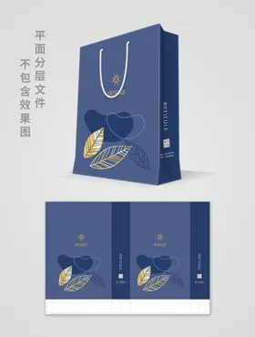 手提袋包装精美花纹地产公司