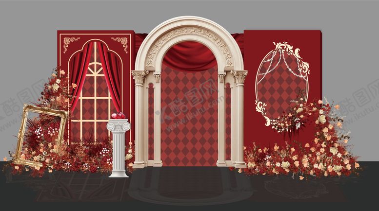 编号：83490209280409305347【酷图网】源文件下载-红色美陈点位