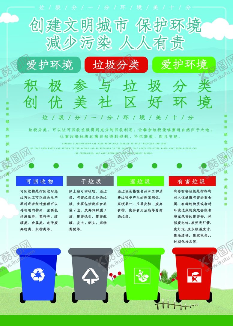 编号：79954109221347191368【酷图网】源文件下载-垃圾分类