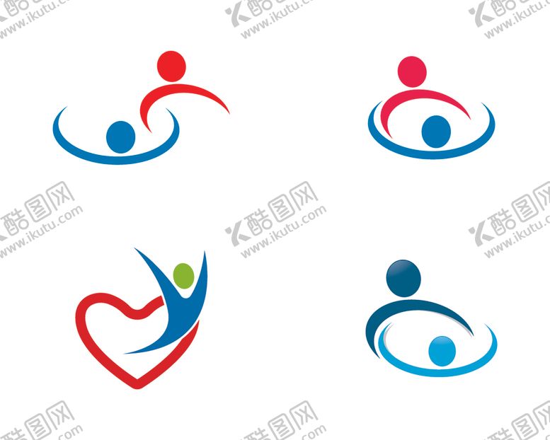 编号：92705010300556016690【酷图网】源文件下载-抽象人物图标