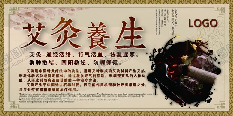 编号：97307305161428097100【酷图网】源文件下载-艾灸养生展板