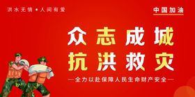 抗洪防汛预宣传警海报