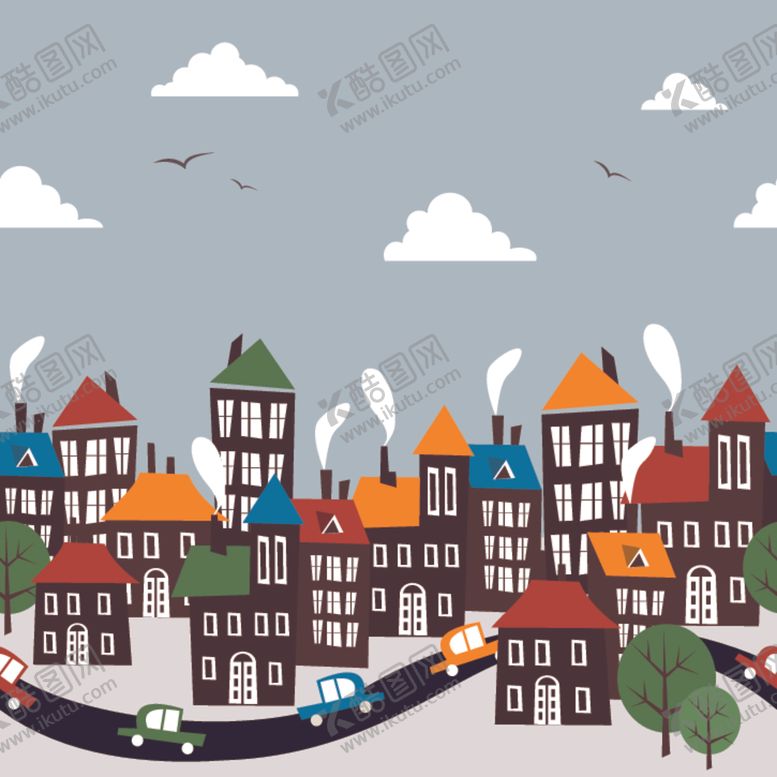 编号：33114910130038114659【酷图网】源文件下载-卡通房子