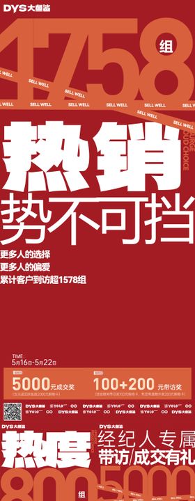 地产特价房大字报热销降价海报