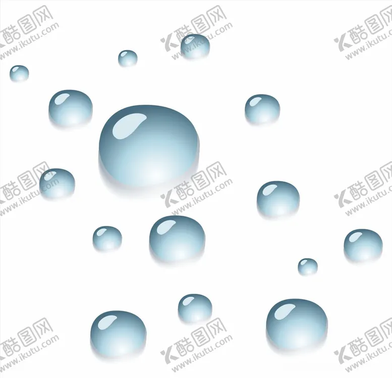 编号：26343404210048442163【酷图网】源文件下载-矢量水滴元素
