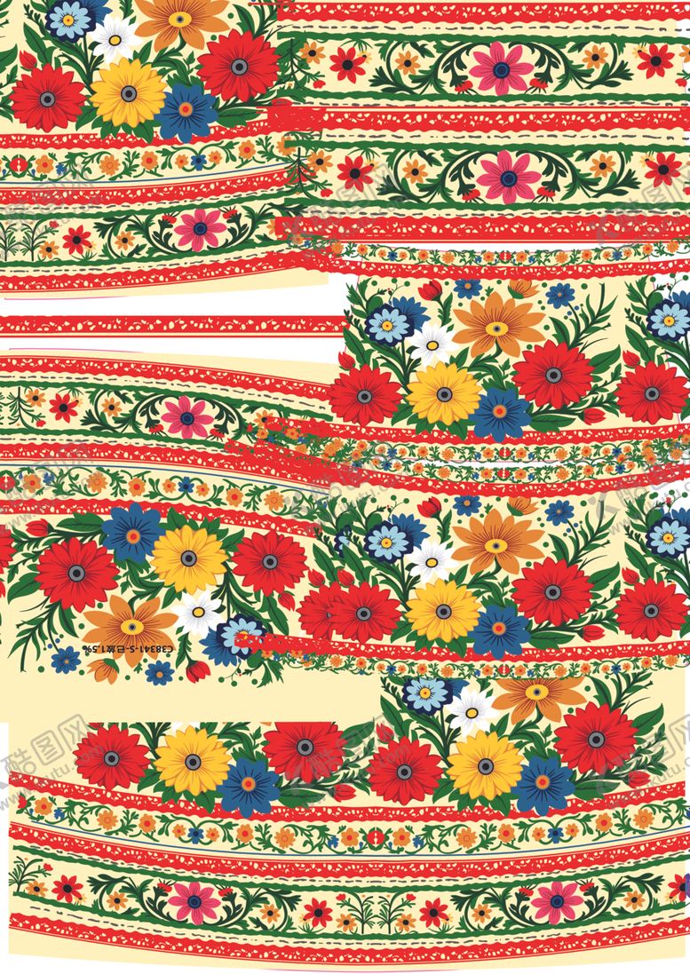 编号：81189704212158535682【酷图网】源文件下载-民族风刺绣服饰图案