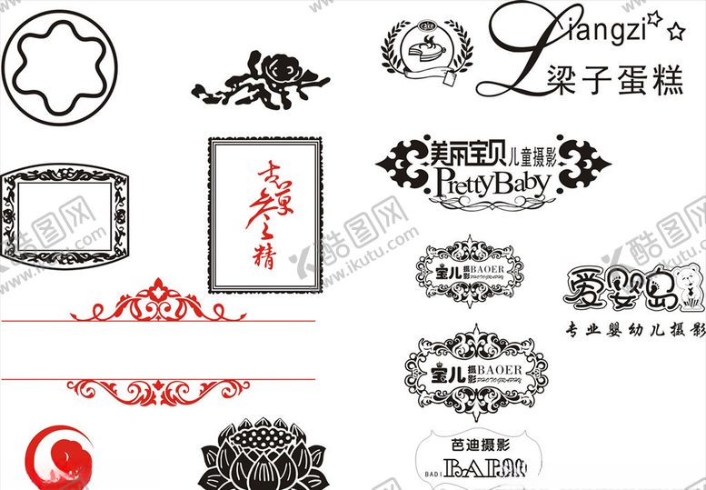 编号：81707710021903329057【酷图网】源文件下载-花纹底纹莲花莲标题边