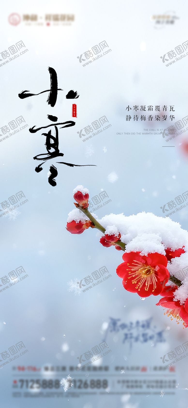 编号：27230501041157478943【酷图网】源文件下载-地产小寒节气海报