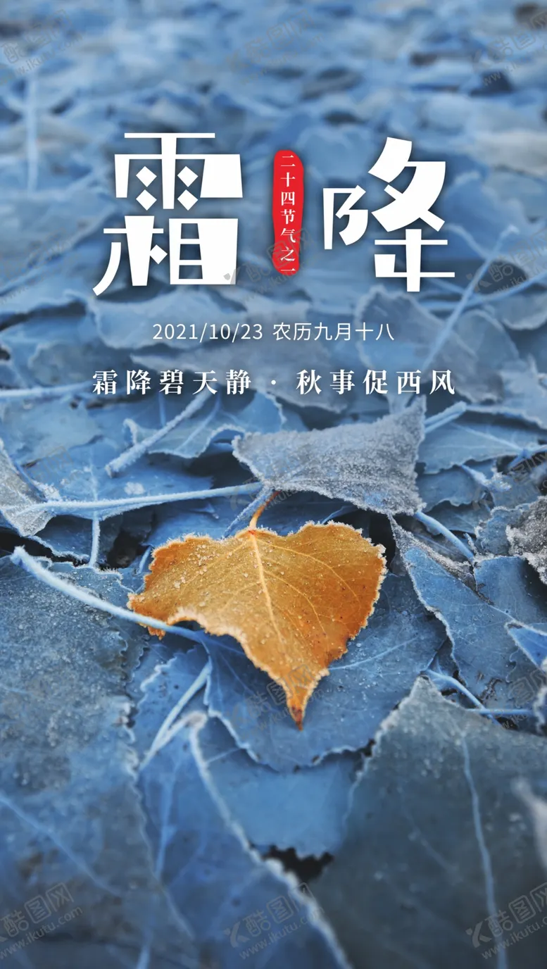 编号：93658112020207048601【酷图网】源文件下载-霜降海报