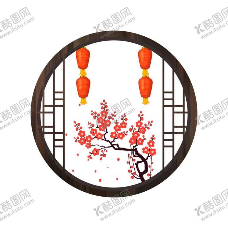 编号：79631410071111016038【酷图网】源文件下载-中式花纹