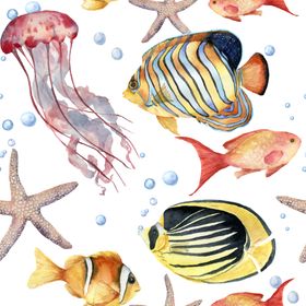 海洋主题插画图案