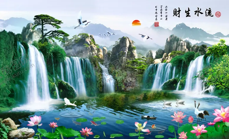 编号：98080206260816094612【酷图网】源文件下载-流水生财