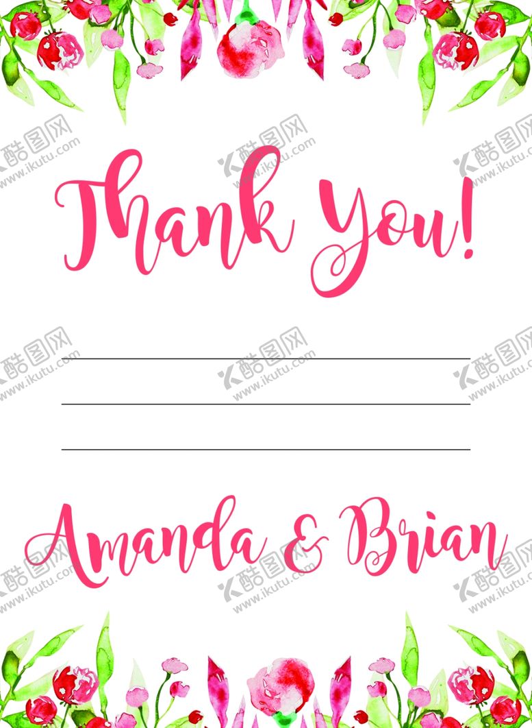 编号：36131306291343391396【酷图网】源文件下载-小清新水彩邀请函设计