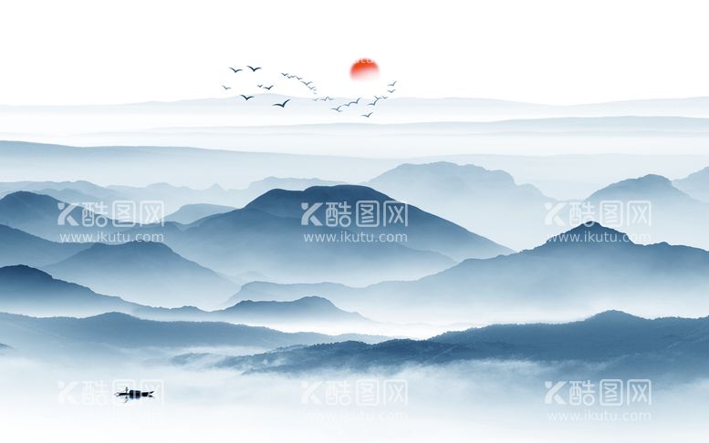 编号：27301509270328502153【酷图网】源文件下载-意境山水背景