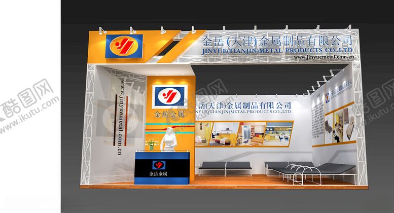 编号：15428902101718164004【酷图网】源文件下载-展览3D模型二面开口
