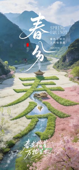 龙抬头春分节气海报