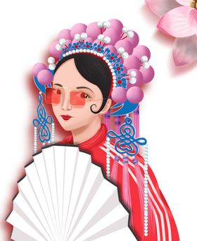 国潮图片中风宣传复古文化
