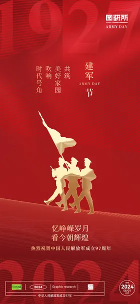 八一建军节海报