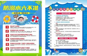 预防溺水校园安全海报