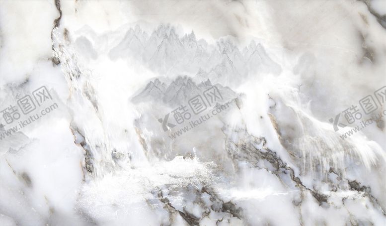 编号：55407905091736335603【酷图网】源文件下载-山水画大理石纹背景墙