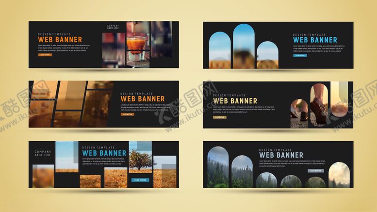 编号：12374404030737156193【酷图网】源文件下载-多样建筑景观横幅设计