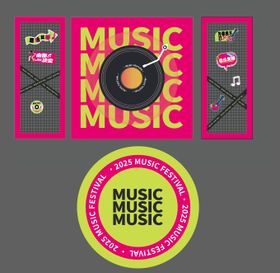 音乐节美陈打卡点