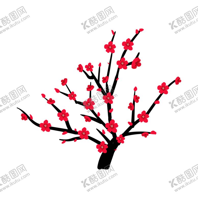 编号：43492305151438171450【酷图网】源文件下载-梅花树枝元素