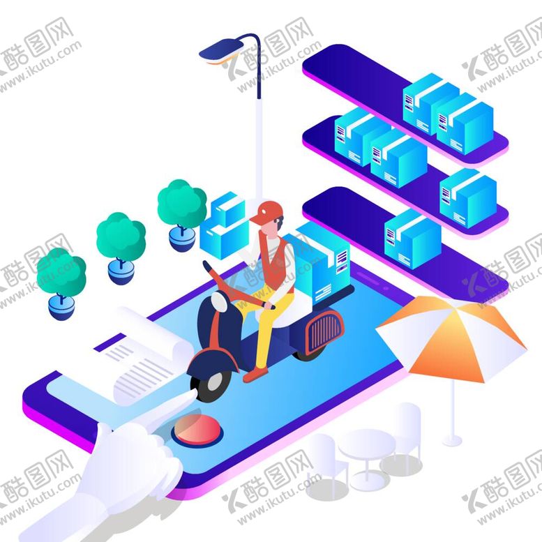 编号：32380712061007503857【酷图网】源文件下载-科技扁平插画卡通3D商务