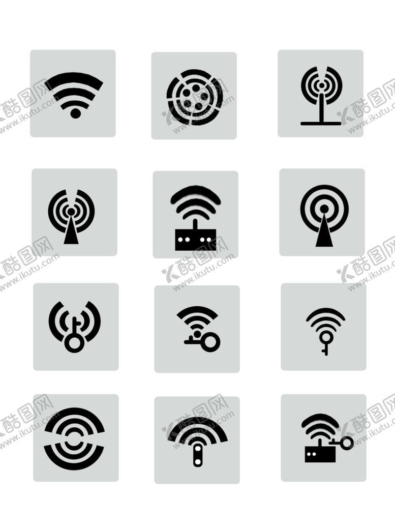 编号：39032910021312011315【酷图网】源文件下载-无线标志