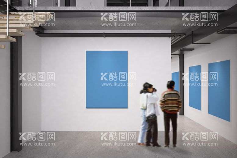 编号：74659110012002102605【酷图网】源文件下载-展览海报展厅展示样机素材