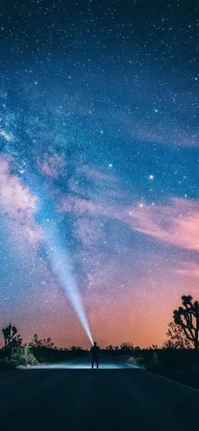 星空现代科技宇宙幕布月亮