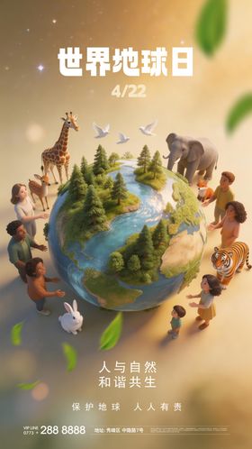世界地球日环保绿色可持续低碳