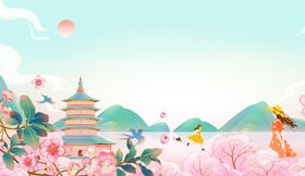 春日烂漫风景图