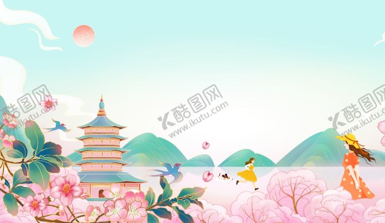 编号：63909504010232495535【酷图网】源文件下载-春日烂漫风景图