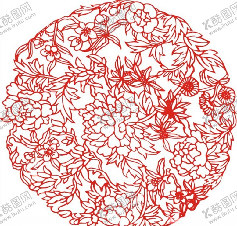 编号：69315610260947511173【酷图网】源文件下载-窗花剪纸图片