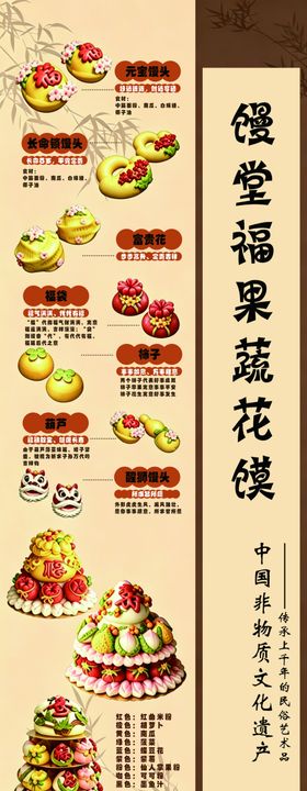 花馍宣传海报展架