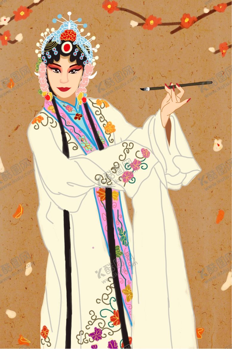 编号：74807009231701062995【酷图网】源文件下载-京剧人物唱戏